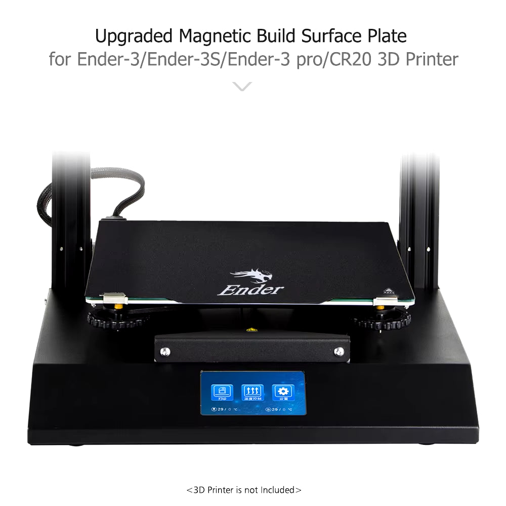 Creality Ender-3 Upgrade Magnetic Build Surface Plate Sticker Ultra-Flexible Removable 3D Printer Heated Bed Cover 235*235Mm