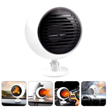 Car Heater Fan Electric Fast Heating Windshield Fog Remove Defrost Portable Electric Car Dash Fan Cigarette Lighter Plug