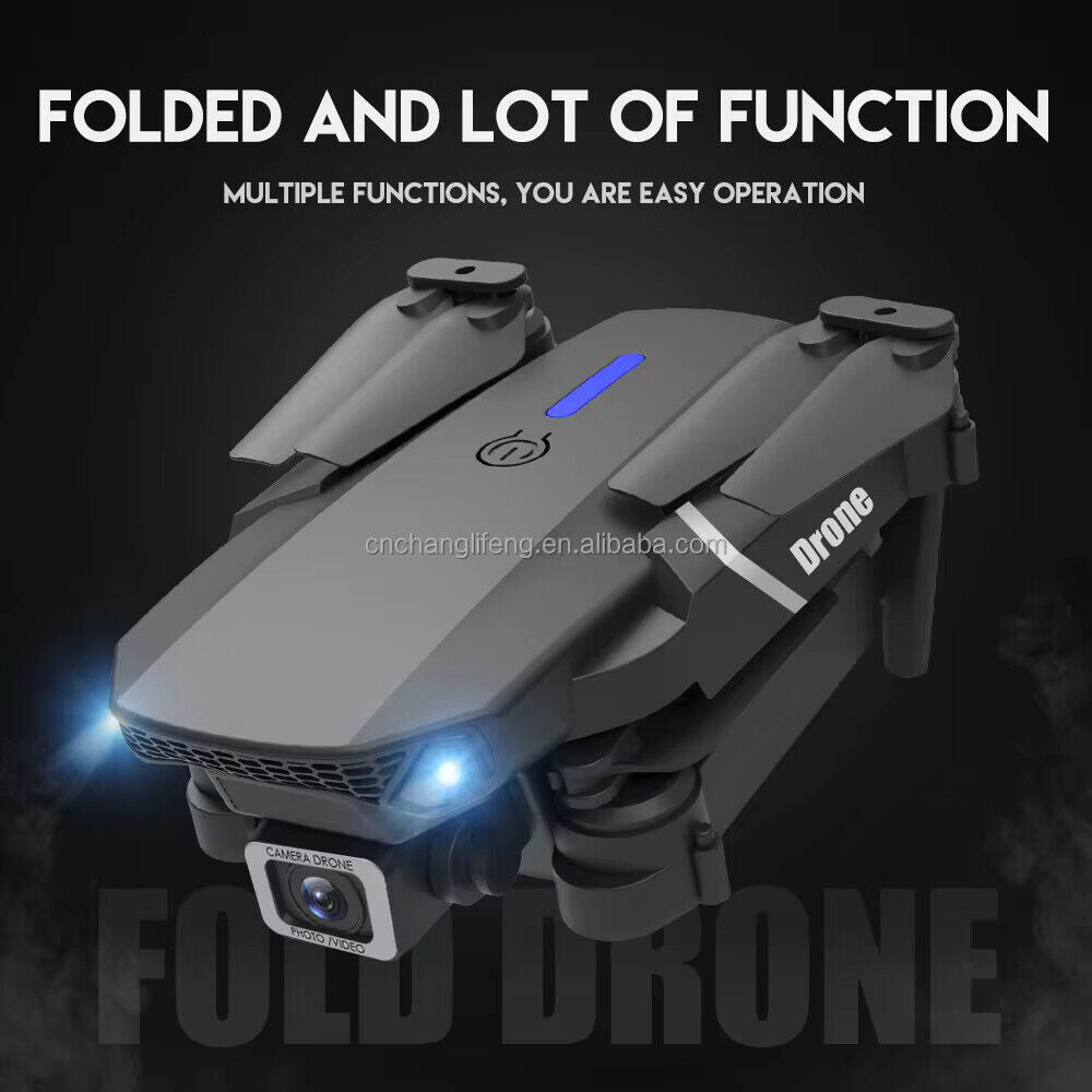 3 Batteries 4K HD Drone X Pro Selfie Camera WIFI FPV GPS Foldable RC Quadcopter