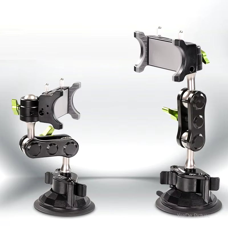 Universal Metal Phone Clamp Holder in Car Ball Head Bracket Suction Cup Mount 360 Rotate Stand for Iphone Samsung Xiaomi Clip