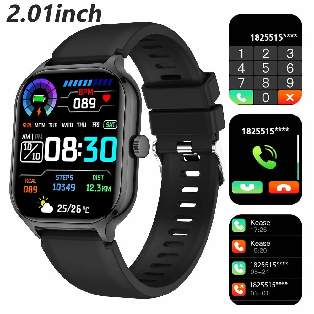 New 1.91" Women Smartwatch Bluetooth Call Heart Rate Blood Oxygen Tracker Sport Smart Watch Women Men for IOS Androird