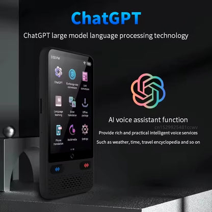 Portable S85 Translator Device Big Screen 138 Languages Voice Tradutor Intelligent Real-Time Translating Offline Translation