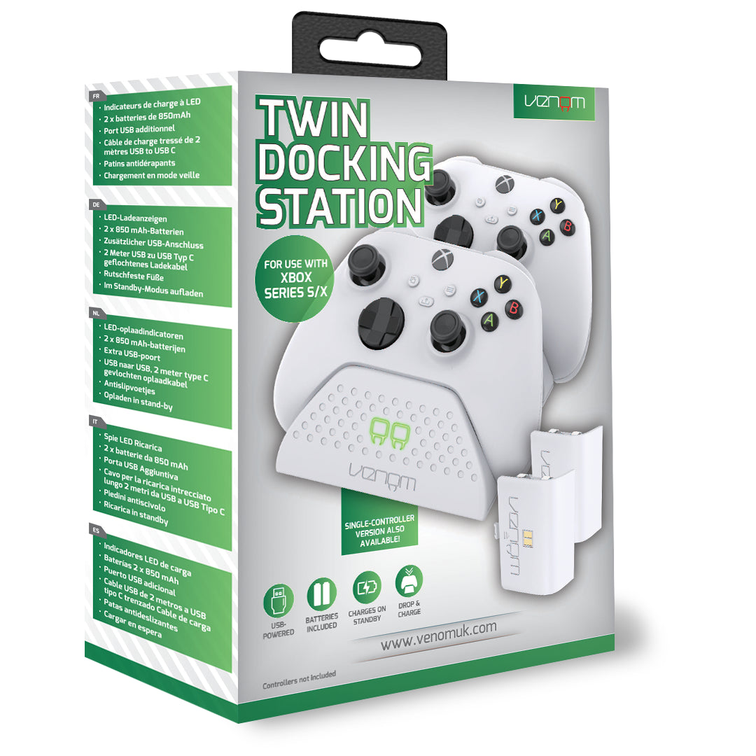 Venom Xbox Charging Dock with Rechargeable Battery Packs for Series X / S / One