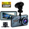 Car Dash Cam Kit Front and Rear Camera Full HD 1080P DVR Recorder Night Vision