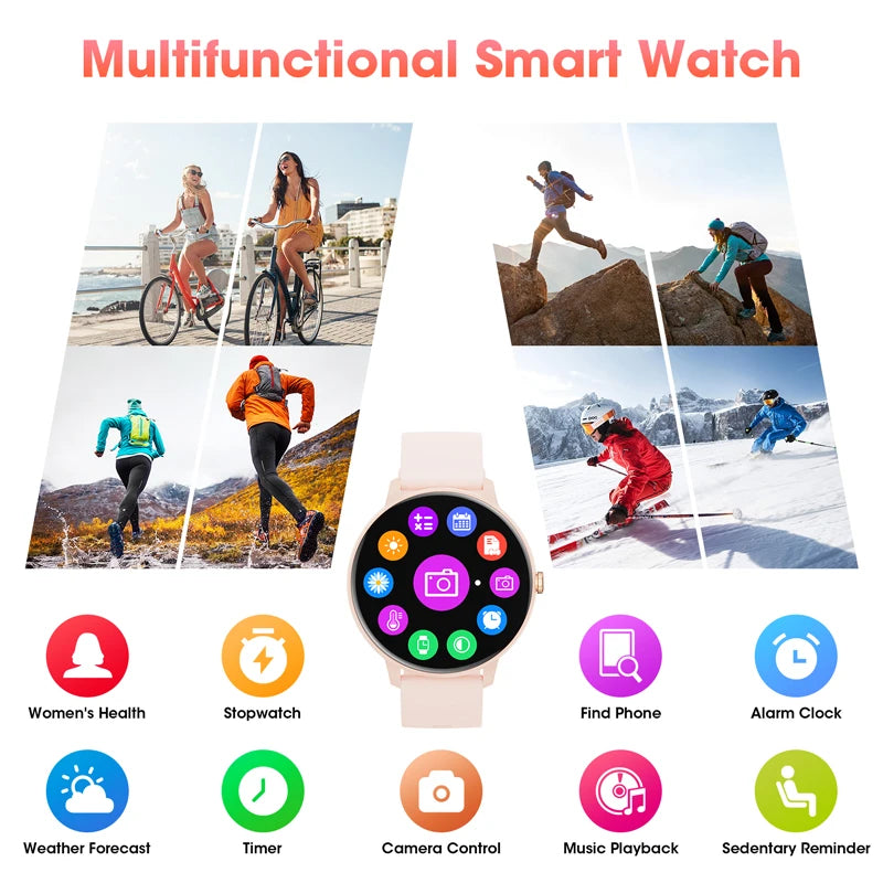 2024 Women'S Smartwatch Bluetooth Call 1.39 Touch Screen Smart Watches for Men Health Monitoringip67Waterproof Fitness