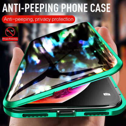 Samsung Galaxy S23 Ultra S22 plus S24 360° Anti-Spy Magnetic Glass Case Cover