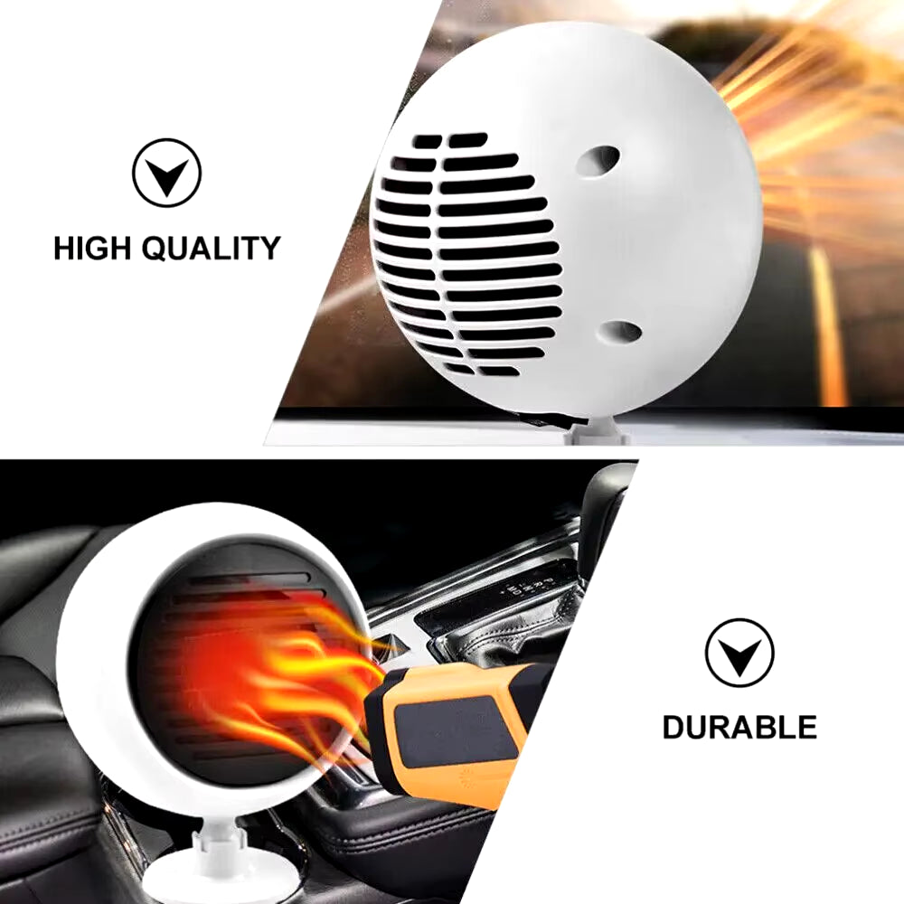 Car Heater Fan Electric Fast Heating Windshield Fog Remove Defrost Portable Electric Car Dash Fan Cigarette Lighter Plug