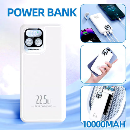 10000Mah Portable Ultra Slim Power Bank USB External Battery Pack Phone Charger