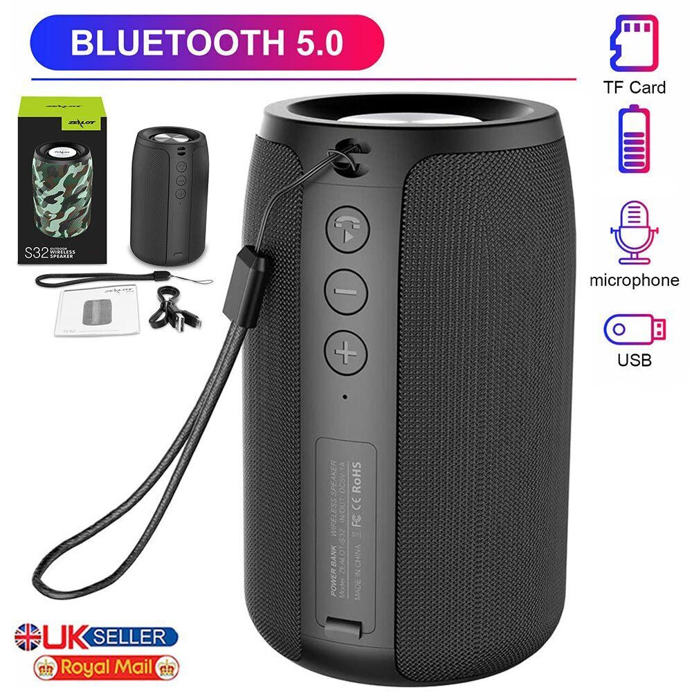 High Bass Ultra Loud Bluetooth Speakers Wireless Portable Speaker Outdoor