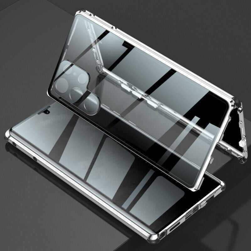 Samsung Galaxy S23 Ultra S22 plus S24 360° Anti-Spy Magnetic Glass Case Cover