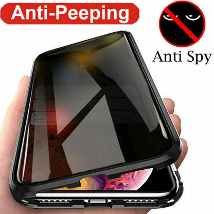 Samsung Galaxy S23 Ultra S22 plus S24 360° Anti-Spy Magnetic Glass Case Cover